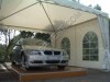 luxury carport garage with aluminum and PVC fabric in 6x6m