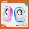 LED light USB mini speaker