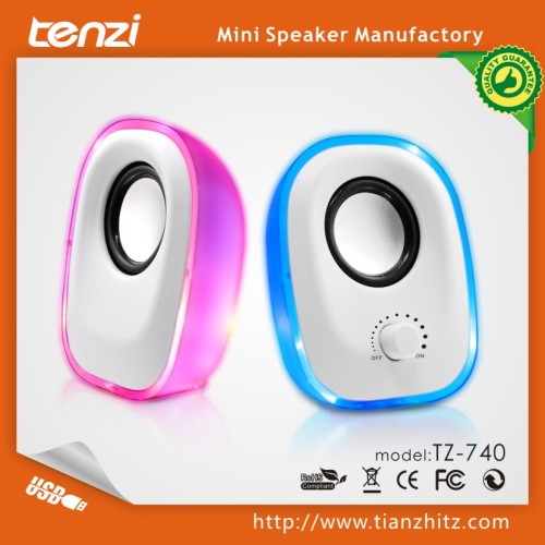 LED light USB mini speaker