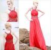 sell chic red floor length sleeveless handmade beading celebrity dresses