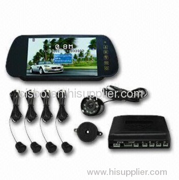 Bluetooth Video Parking Sensor with Ultrasonic Frequency of 40kHz and 7-inch Monitor Siz