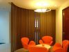 golden metal coil drapery room divider partition screen