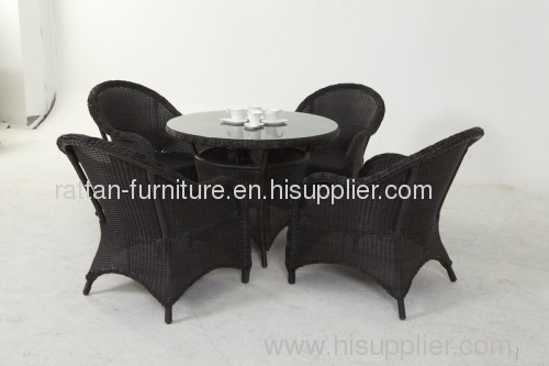 outdoor furniture dining rattan chairs&table