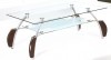 rectangle modern glass & MDF coffee table