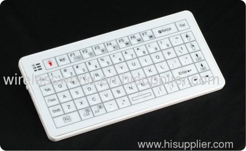 Bluetooth wireless keyboard with touchpad and laser point