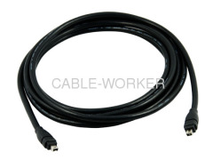 IEEE-1394 FireWire iLink DV Cable 4Pin to 4Pin male to male
