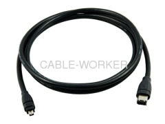 IEEE-1394 FireWire iLink DV Cable 6Pin-4Pin M/M 3 feet
