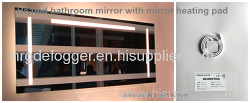 mirror demister pad for stainless steel mirror