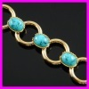 18K gold plated turquoise bracelet 1530164