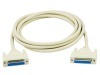 DB25 female/female serial printer cable