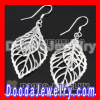 Wholesale Fashion Leaf Sterling Silver Dangle Earrings For Woman