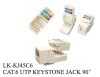 CAT.6 UTP KEYSTONE JACK 90°