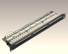 1U 24 Ports Cat.5e UTP Patch Panel