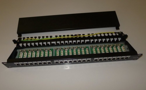 1U 24 Ports Cat.5e shielded Patch Panel