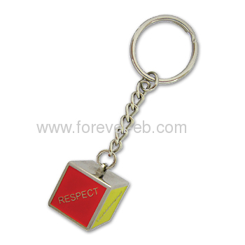 Fancy Metal Keychain, Various Finishes, Made of Zinc Alloy Material, Customized Designs Welcomed