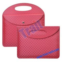 Glittery Patten Carry Bag Leather Case for iPad 2(Red)