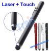 Multifunction Laser Pen Stylus Touch Pen for iPhone/ iPod touch/ iPad (Black)