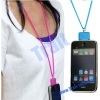 New Silicone Neck Lanyard Strap for iPhone/iPod(Black)