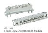 6 PAIRS LSA DISCONNECTION MODULE