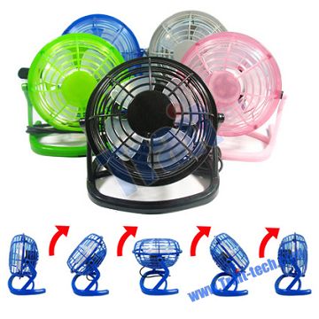 Brand New Design Plastic 360 degrees Rotation USB Mini Fan