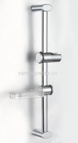 Adjustable Height Sliding Shower, Silver hand held shower slide bar