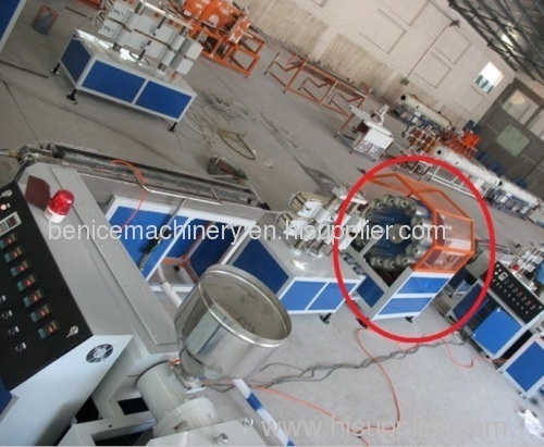 PVC fiber enhancing soft pipe production line