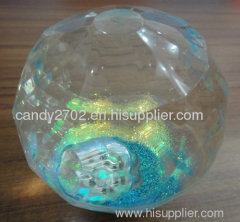 100mm flashing diamond-shaped water ball