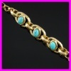 18K gold plated turquoise bracelet 1530381