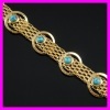 18K gold plated turquoise bracelet 1530416