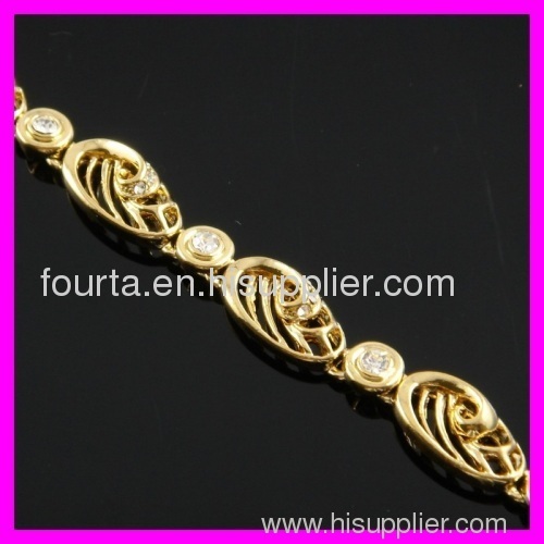 18K gold plated zircon bracelet 1530419