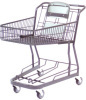 Supermarket Trolley with basket holder