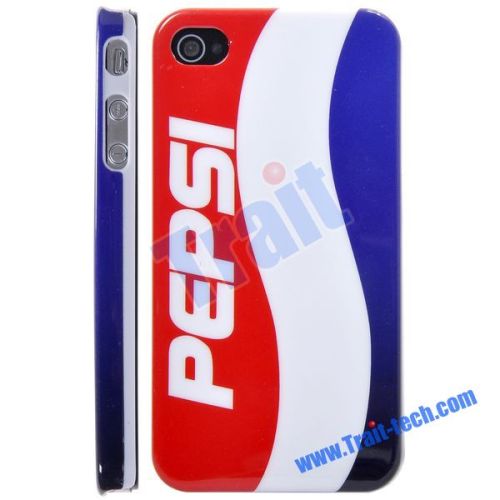 Unique Pepsi Pattern Plastic Hard Case for iPhone 4