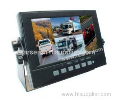 7 inch Digital Forklift Reverse Quad Monitor