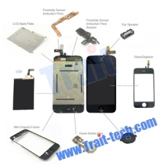 iPhone 3G Full Display Assembly,LCD digitizer and other Spare Parts