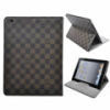 Fashionable LV Style Leather Cover Case for iPad 2