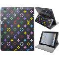LV Brunet Pattern Leather Stand Case for iPad2