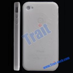 TPU Gel Case Cover for iPhone 4 (White)