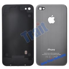 Durable Fashion Battery Cover Back Housing With Logo Apple for iPhone 4(Sliver)