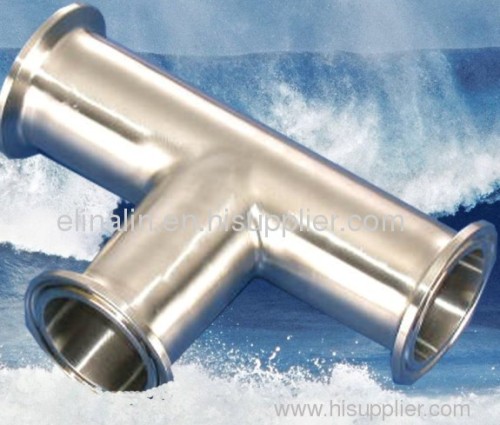 ss304 ss316l Sanitary Stainless Steel Clamped Tee