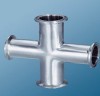 ss304 ss316l Stainless Steel Sanitary Pipe Fittings Cross