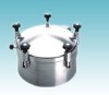 ss304 & ss316l stainless steel sanitary round manhole cover without pressure