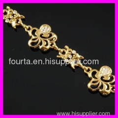 18K gold plated zircon bracelet 1530593