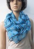 50% polyester 50% acrylic woven scarf