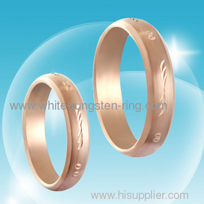 Couple's Tungsten Carbide Gold Rings
