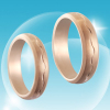 Couple's Tungsten Carbide Gold Bands