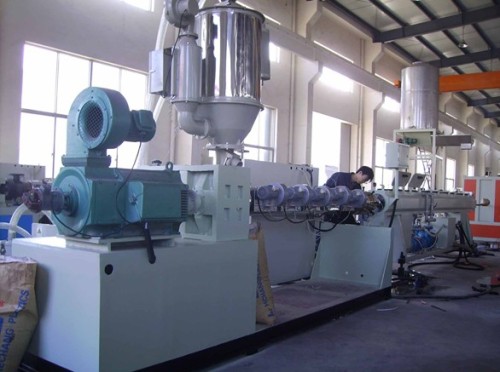 plastic pipe extrusion line