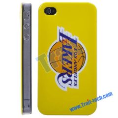 Losangeles Lakers NBA BasketBall Club Pattern Hard Case for iPhone 4
