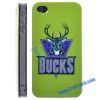 Milwaukee Bucks NBA BasketBall Club Pattern Hard Case for iPhone 4