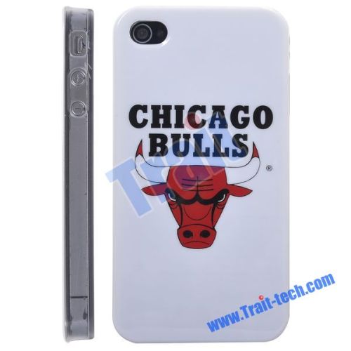 Chicago Bulls NBA BasketBall Club Pattern Hard Case for iPhone 4