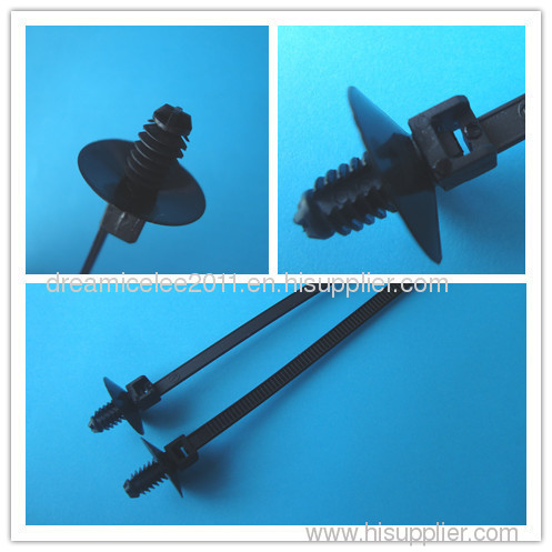 auto part- push mount cable tie